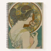 Primrose by Alphonse Mucha (1899) ノートブック (正面)
