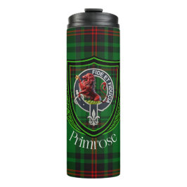 Primrose Scottish Clan Tartan & Crest タンブラー