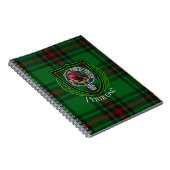Primrose Scottish Clan Tartan & Crest ノートブック (右側)