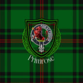 Primrose Scottish Clan Tartan Crest フリースブランケット