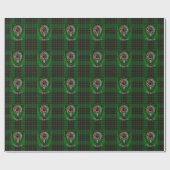 Primrose Scottish Clan Tartan & Crest ラッピングペーパー (フラット)