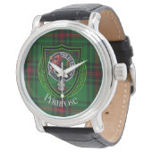 Primrose Scottish Clan Tartan & Crest 腕時計 (アングル)