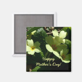 Primula vulgaris Primrose Mother's Dayマグネット マグネット (正面/裏面)