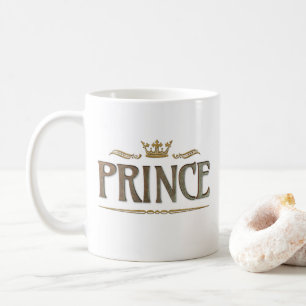 PRINCE – グランド中世王室のクラウンレタリング コーヒーマグカップ