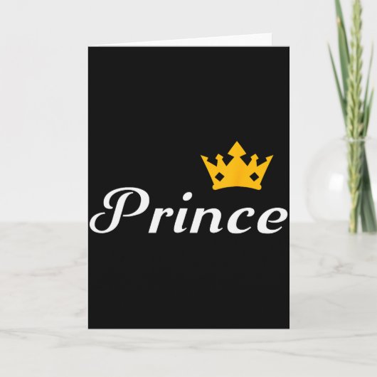 Prince Boys Men Family Matching Valentines Day  カード (正面)