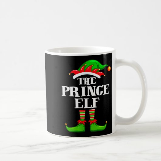 Prince Elf Matching Family Group Christmas Party P コーヒーマグカップ (右)