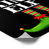 Prince Elf Matching Family Group Christmas Party P ポスター (角)