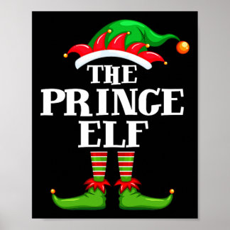 Prince Elf Matching Family Group Christmas Party P ポスター