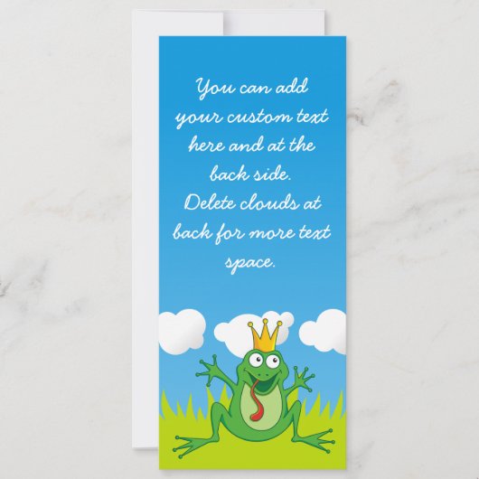 Prince Frog 4インチx 9.25インチ (正面)