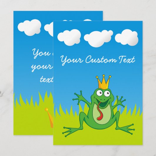 Prince Frog 4.5インチx 6.25インチ (正面/裏面)