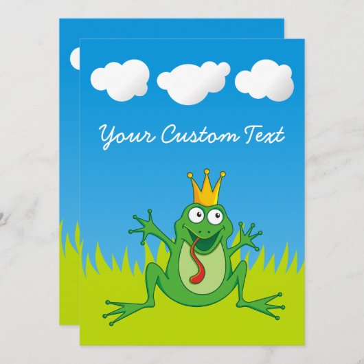 Prince Frog 5.5インチx 7.5インチ (正面/裏面)