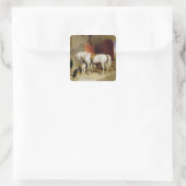 Prince George's Favorites (キャンバス上の油) スクエアシール (バッグ)