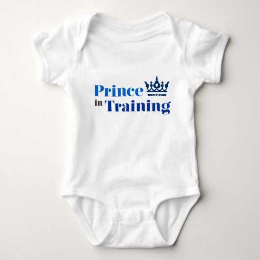 Prince in Training - 王室のベビー ベビーボディスーツ (正面)