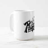 Prince NameとCrown T-Shirt コーヒーマグカップ (正面左)