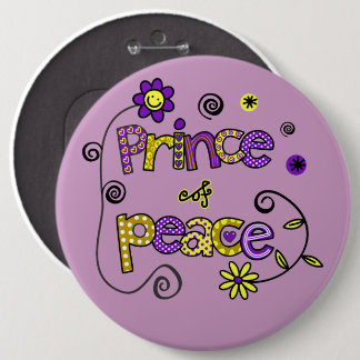 Prince of Peace I Doodles I Purple I 6x6ボタン 缶バッジ