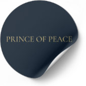PRINCE OF PEACE – Navy Minimal Christmas Sticker ラウンドシール
