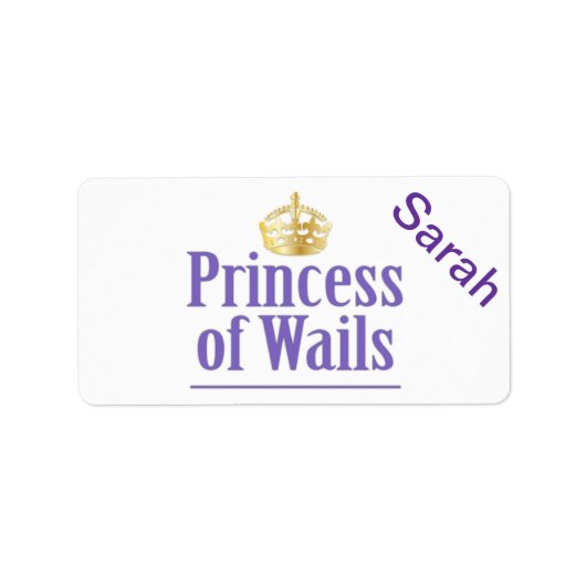 Prince of Wails /プリンセスof Wails (Wales) ラベル (正面)