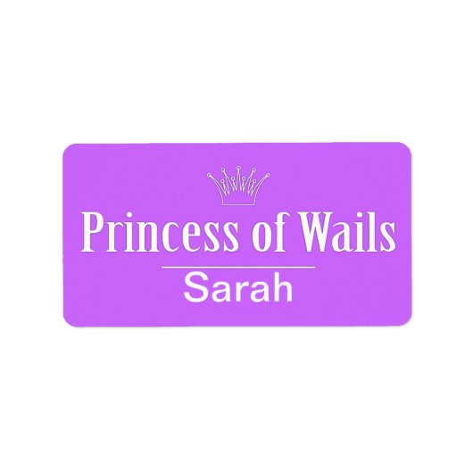 Prince of Wails /プリンセスof Wails (Wales) ラベル (正面)