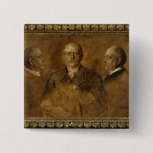 Prince Otto Von Bismarck 1884年 缶バッジ