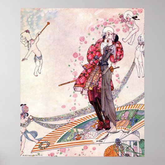 Prince Souci on the Fan by Kay Nielsen ポスター (正面)