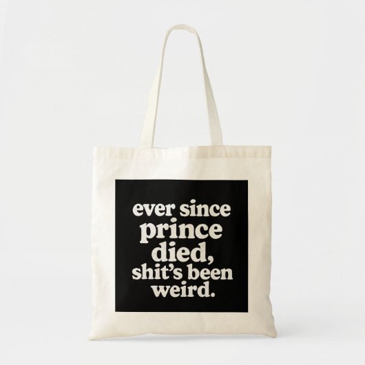 Prince Tribute Tote Bag - "Since Prince, Things Go トートバッグ (正面)