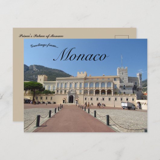 Princes Palace of Monaco ポストカード (正面/裏面)