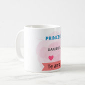 Princesa Daniella te amo コーヒーマグカップ (正面左)