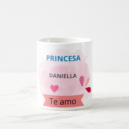 Princesa Daniella te amo コーヒーマグカップ (中央)