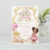 Princess African Afro Royal Fiveness Invitation 招待状 (スタンド正面)