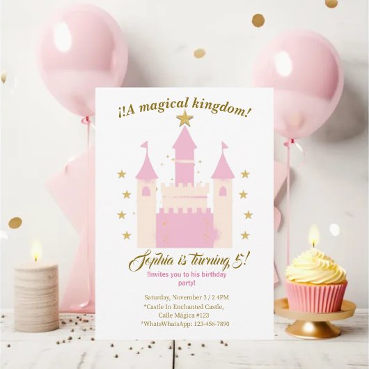 Princess and Castle Birthday Invitation | "Childre 招待状