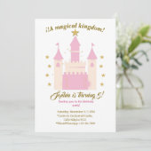 Princess and Castle Birthday Invitation | "Childre 招待状 (スタンド正面)