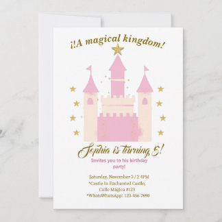 Princess and Castle Birthday Invitation | "Childre 招待状