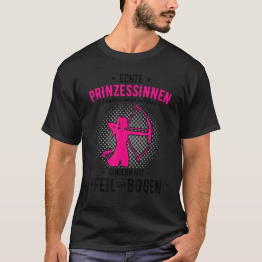 Princess Arrow & Bow Saying Archery Tシャツ (正面)