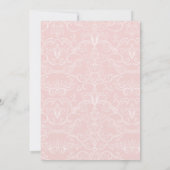 Princess Baby Shower African American Baby Girl  招待状 (裏面)