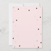 Princess Baby Swan, Stars Baby Shower 招待状 (裏面)