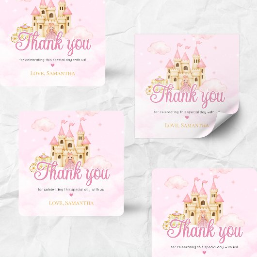 Princess Birthday スクエアシール