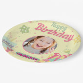 princess birthday ペーパープレート (アングル)