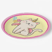 princess birthday ペーパープレート (アングル)