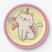 princess birthday ペーパープレート (正面)