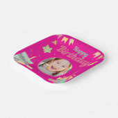 princess birthday ペーパープレート (傾斜あり)