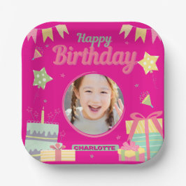 princess birthday ペーパープレート