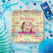 princess birthday ペーパープレート (パーティー)
