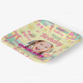 princess birthday ペーパープレート (傾斜あり)