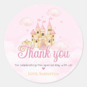 Princess Birthday ラウンドシール (正面)