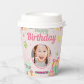 princess birthday 紙コップ (正面)
