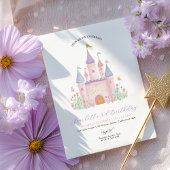 Princess Birthday Elegant Castle Enchanted Girls 招待状