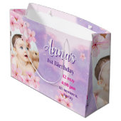 Princess birthday Foam Board ラージペーパーバッグ (裏面アングル)