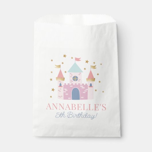 Princess Birthday Party Welcome Poster フェイバーバッグ (正面)