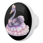 Princess Black Swan Girl's Ceramic Knob セラミックノブ (右)