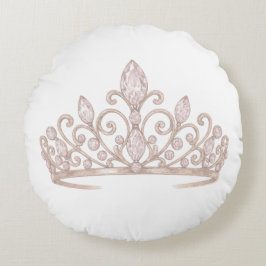 Princess Blush Pink tiara ラウンドクッション